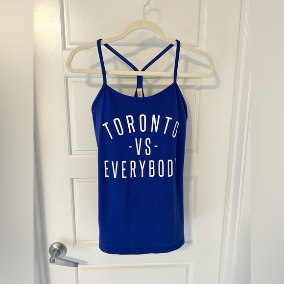 Lululemon “Toronto VS Everybody” Racerback Royal Blue Tank Top - Picture 2 of 6